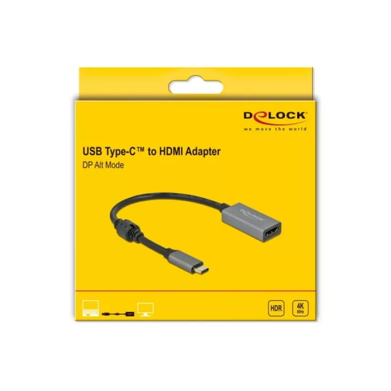 Adattatore attivo USB Type-C su HDMI DeLOCK 66571