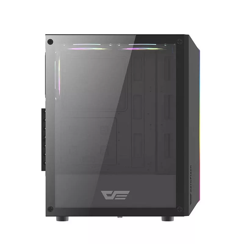 Case per computer Darkflash DK151 LED (nero) + 3 ventole RGB