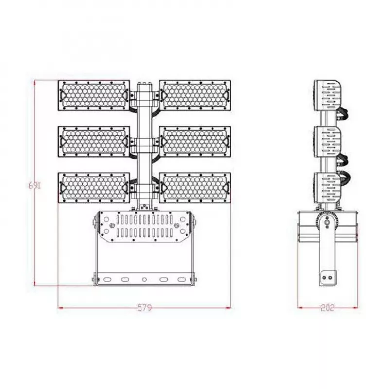 Synergy 21 LED Faretto per oggetti/stadi 720W IP66 cw