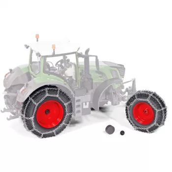 Ruote per modello trattore con catene Wiking Fendt 828 – accessorio per modellini