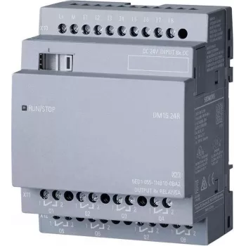 Siemens LOGO DM16 24R modulo I/O digitale e analogico canale relè (6ED1055-1NB10-0BA2)