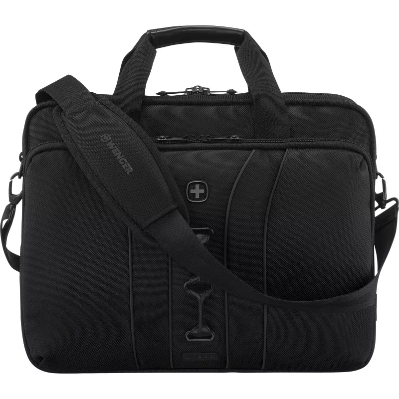 Custodia per laptop Wenger Legacy Serie Nera 16 pollici – adatta fino a 40,6 cm, nera