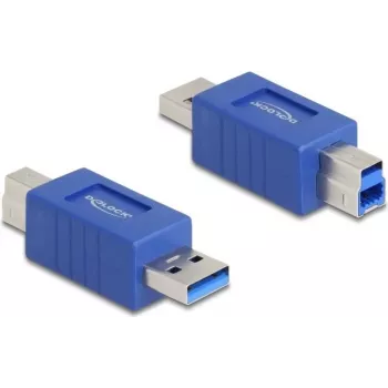 DeLOCK 67213 adattatore cavo USB Type-A USB Type-B blu