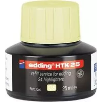 Refill inchiostro Edding e-HTK25 giallo per marker Edding e-HTK25, modello 4-HTK25135
