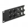 Accessorio patch panel DeLOCK 88054 montaggio rack 2U nero