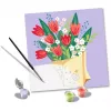 Set colora per numeri Ravensburger CreArt - Quadro bouquet di tulipani, Modello 25518