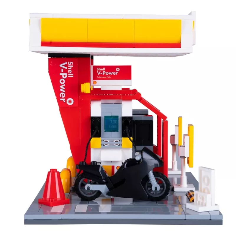 Modello stazione di servizio Jamara CaDA Shell 402858 con design dettagliato
