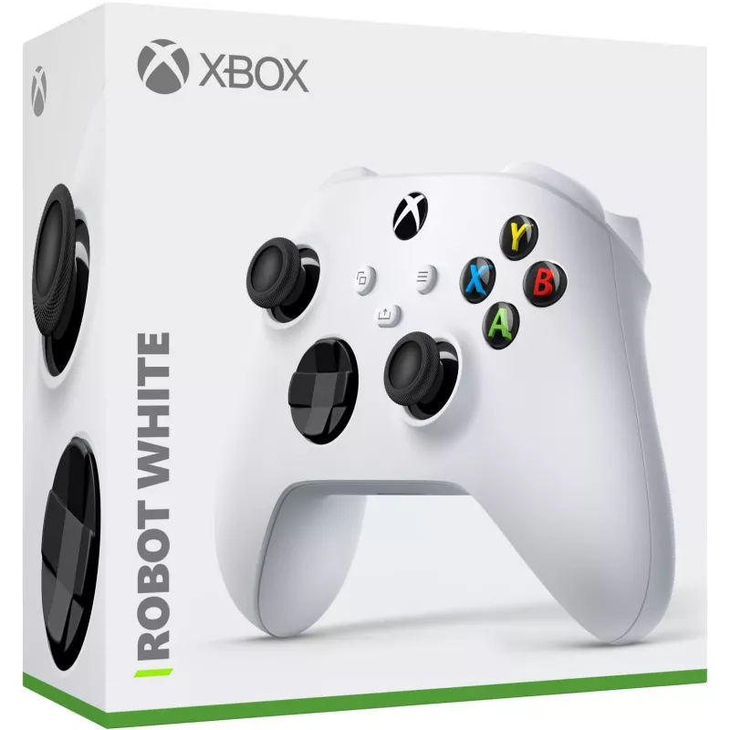 Microsoft Xbox Wireless Controller - Gamepad - senza fili - Bluetooth - Robot White - per PC, Microsoft Xbox One, Android, Microsoft Xbox Series S, Microsoft Xbox Series X