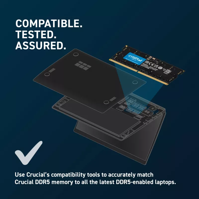 Crucial CT2K32G56C46S5 modulo di memoria 64 GB 2 x 32 GB DDR5 5600 MHz