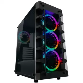 LC Power Gaming 709B Solar_System_X - Tower - ATX - senza alimentatore - nero - USB/Audio (LC-709B-ON)