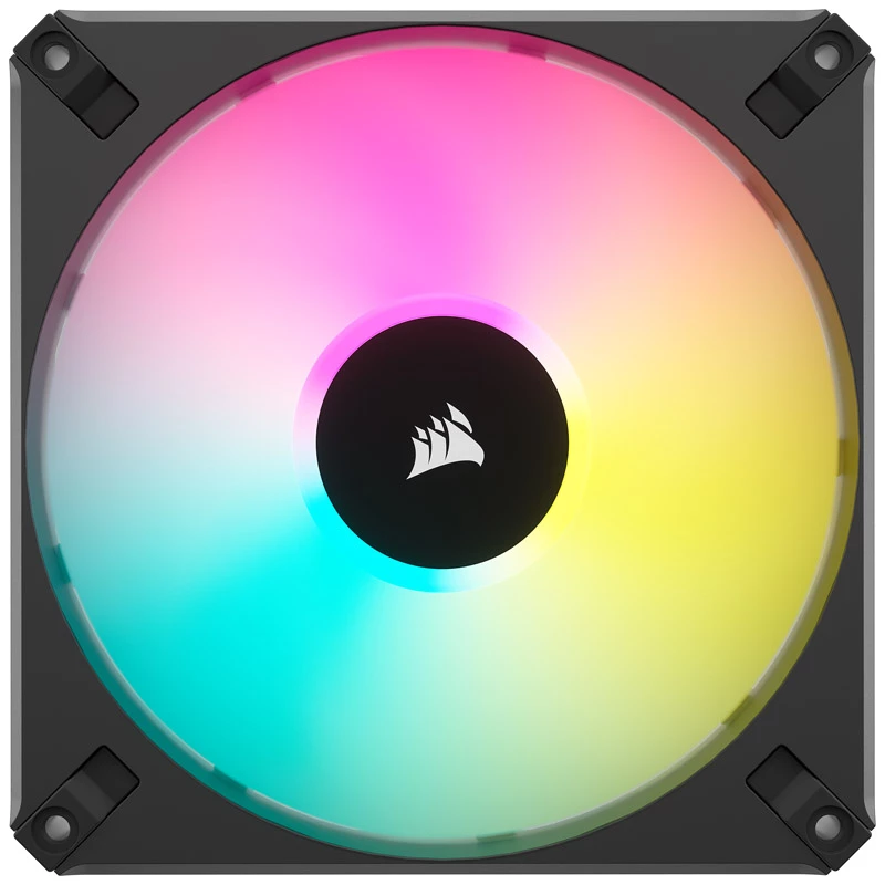 Corsair iCUE AF140 RGB ELITE CO-9050156-WW ventola per case, PWM, 140 mm, (2 pz.) con controller RGB, nera