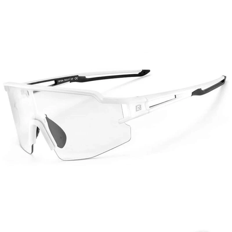Rockbros 10172 Occhiali da ciclismo fotocromatici UV400 bianchi