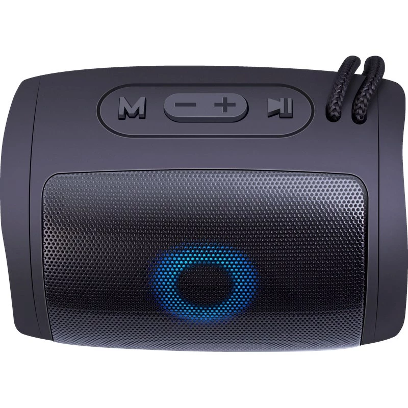 DEFENDER Enjoy S200 65200 altoparlante Bluetooth portatile, TWS, 5 W, luce LED, FM, microSD, batteria da 10 h, nero