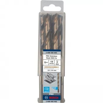Punte elicoidali Bosch HSS Cobalt 2608585905 set da 5 pezzi