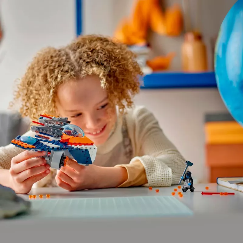 Giocattolo da costruzione LEGO Marvel Super Heroes astronave Rocket 76278 – set Rocket e Ronan