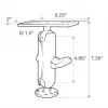 RAM Mounts supporto per elettronica marina RAM-111U, alluminio, nero