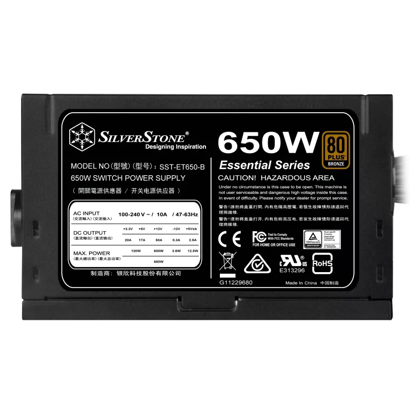 Alimentatore Silverstone SST-ET650-B v1.4 650 W