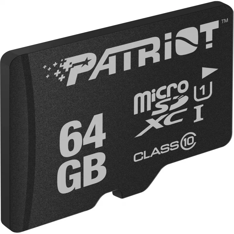 Scheda di memoria PATRIOT MicroSDXC 64GB UHS‑I Class 10 U1 80MB/s (PSF64GMDC10)