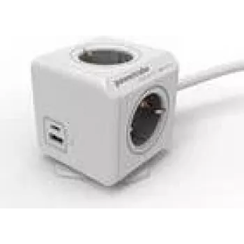 Ciabatta Allocacoc 10435/DEEUAC con 4 prese AC, porte USB-A e USB-C