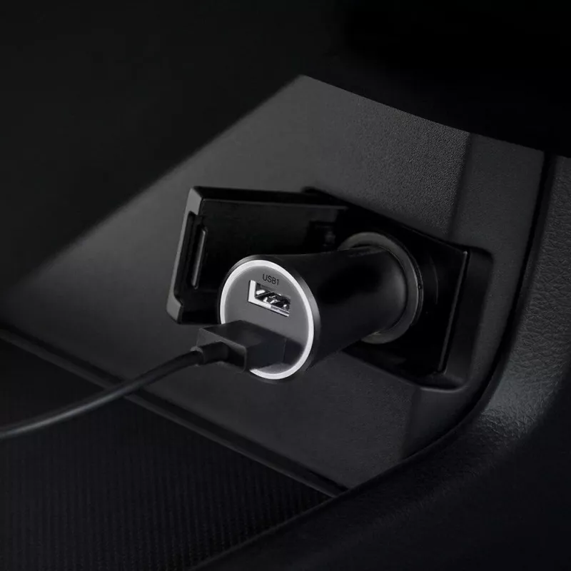 Xiaomi caricabatterie da auto dual port 37 Watt nero, nero
