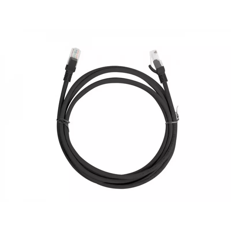 Lanberg PCU6-10CC-0200-BK Cavo patch Cat.6 U/UTP, 2 m, Nero