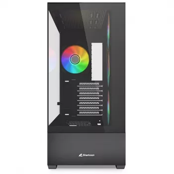 Case PC Sharkoon AK6 RGB, ATX, nero