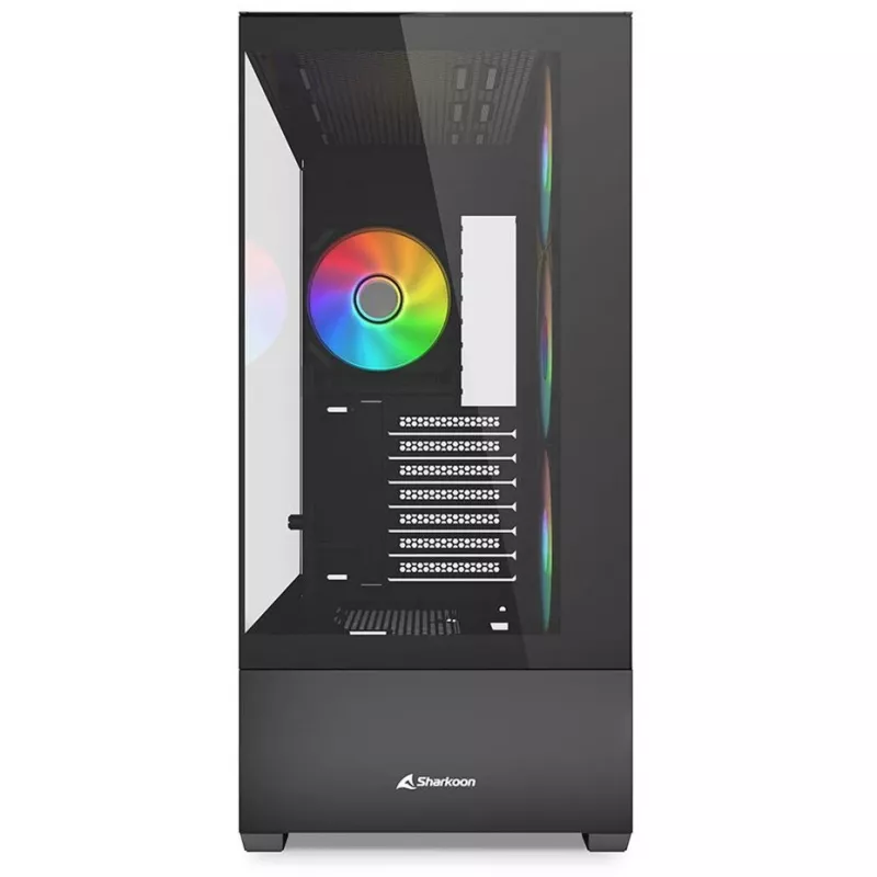 Case PC Sharkoon AK6 RGB, ATX, nero
