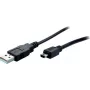 Cavo USB S/CONN 14-16055 USB 2.0 5 m Mini-USB B USB A nero