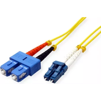 Roline - Cavo patch - LC monomodale (M) a SC monomodale (M) - 3 m - fibra ottica - 9/125 micrometri - OS2 - senza alogeni - giallo (21.15.8793)