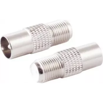 Adattatore connettore maschio IEC a connettore femmina F ShiverPeaks 85322-SET10 set da 10 pz. — adattatore di connettività