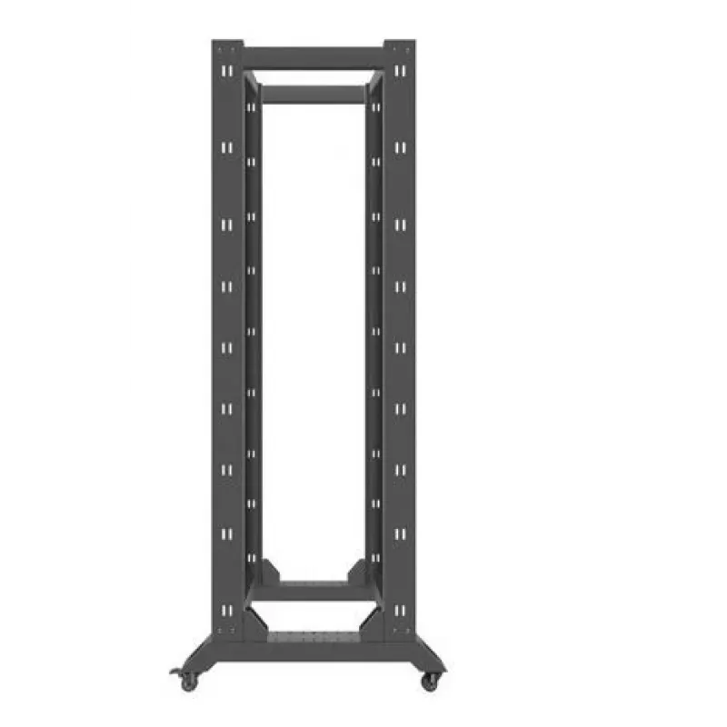 Lanberg OR01-6842-B Rack aperto da 19 pollici, 42U, 600x800 mm, nero