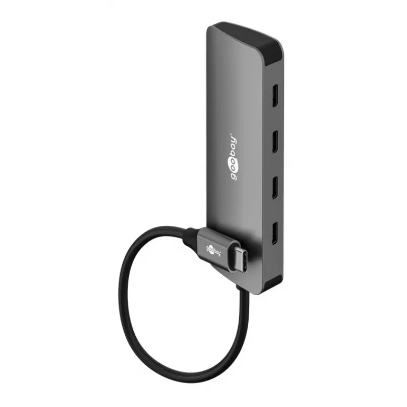 Hub USB slim 4 porte Goobay USB-C a 10 Gbit/s - connettore maschio> 4x (76565)