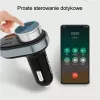 Vivavoce Awei C-843 Bluetooth 5.0 con trasmettitore FM, connettori USB e USB-C