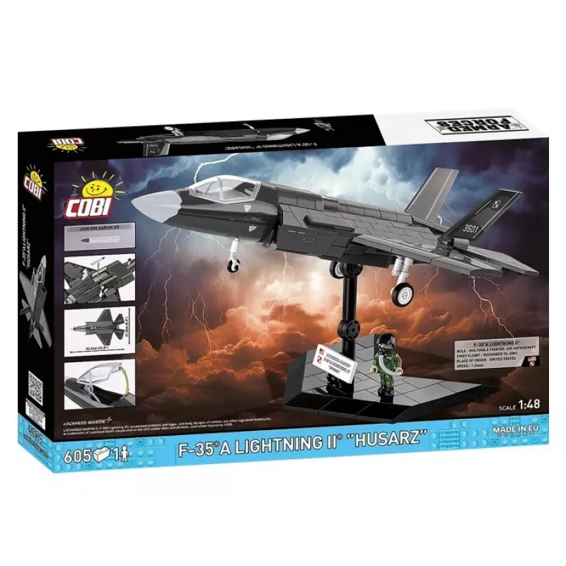 Set da costruzione Cobi F-35A Lightning II — 605 pezzi, modello in scala