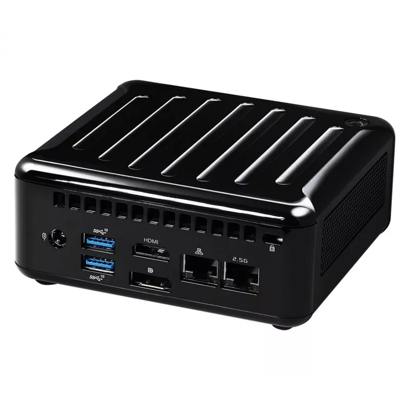 ASRock NUC BOX-1165G7 PC barebone da 0,6 l, Intel Core i7-1165G7 2,8 GHz, HDMI, USB-C, 2x LAN, DDR4, max 64 GB