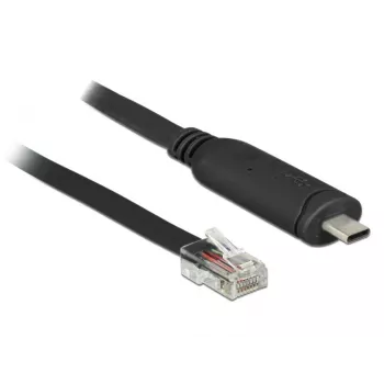 DeLock - Adattatore seriale - USB-C - RS-232 x 1 - nero (63912)