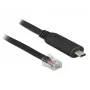 DeLock - Adattatore seriale - USB-C - RS-232 x 1 - nero (63912)