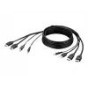 Cavo combo Belkin Secure KVM - cavo video / USB / audio - conforme TAA - USB, mini jack, HDMI (M)