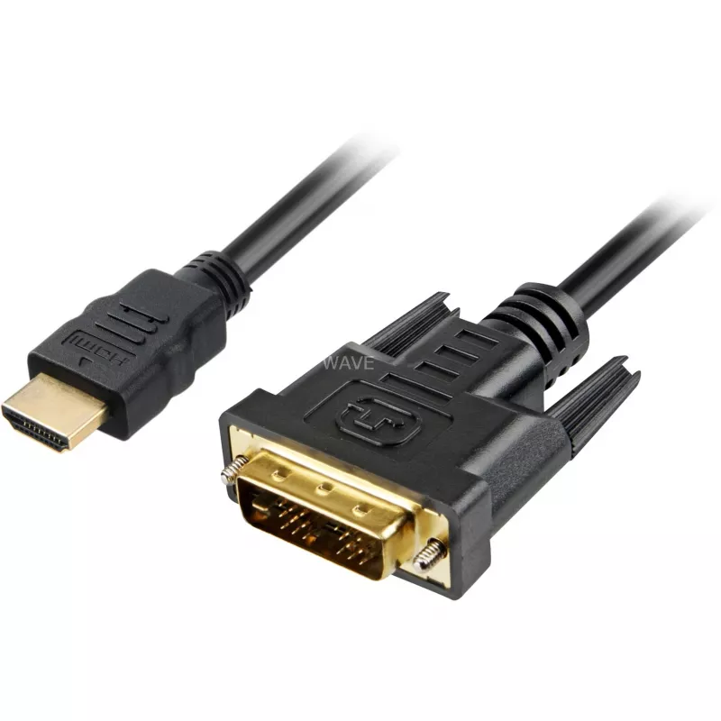 Cavo adattatore Sharkoon - Single Link - HDMI maschio a DVI-D maschio