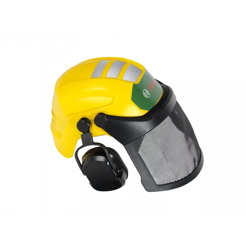 Casco da boscaiolo KLEIN con visiera modello 8199 — casco protettivo giocattolo per bambini