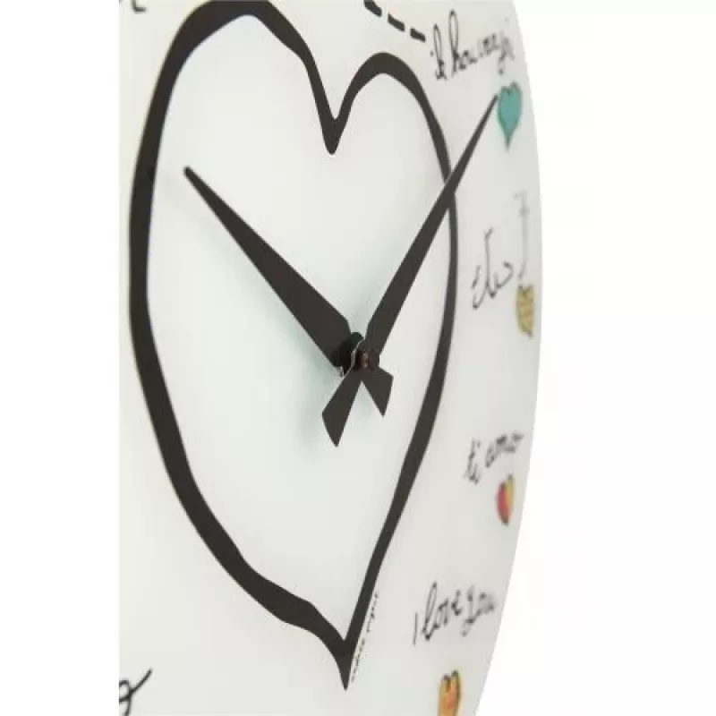 NeXtime orologio 8030 Loving You, Ø43 cm, da parete, bianco/multicolore