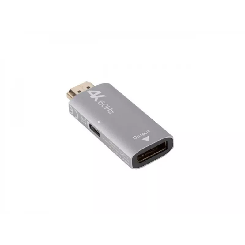 Adattatore cavo video Lanberg AD-HD-DP-01 HDMI Type-A DisplayPort argento