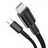 Baseus cavo intrecciato ad alta densità Type-C a Lightning, PD, 20W, 1m (nero)