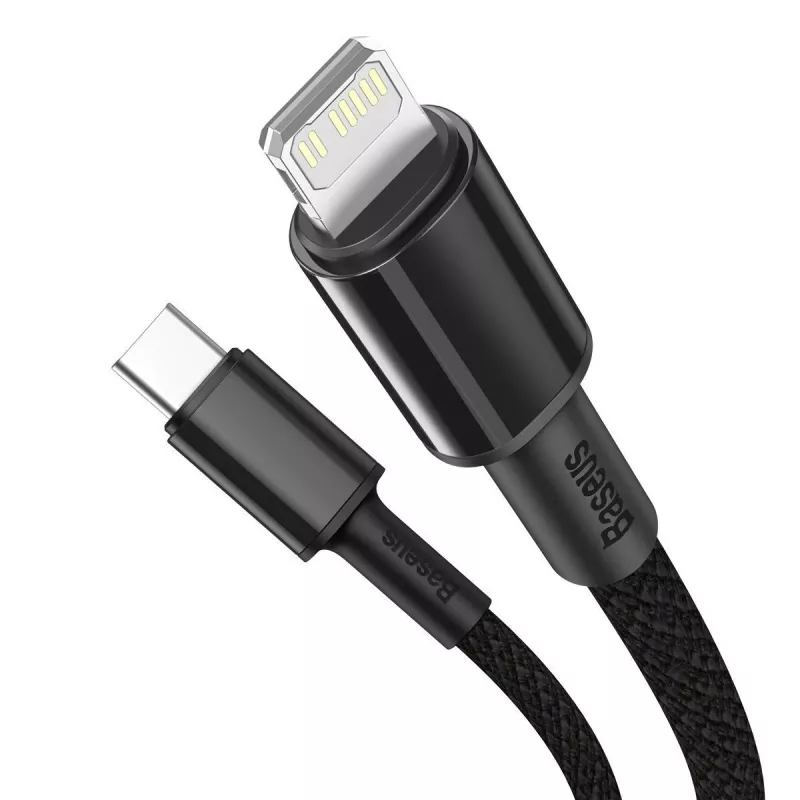 Baseus cavo intrecciato ad alta densità Type-C a Lightning, PD, 20W, 1m (nero)