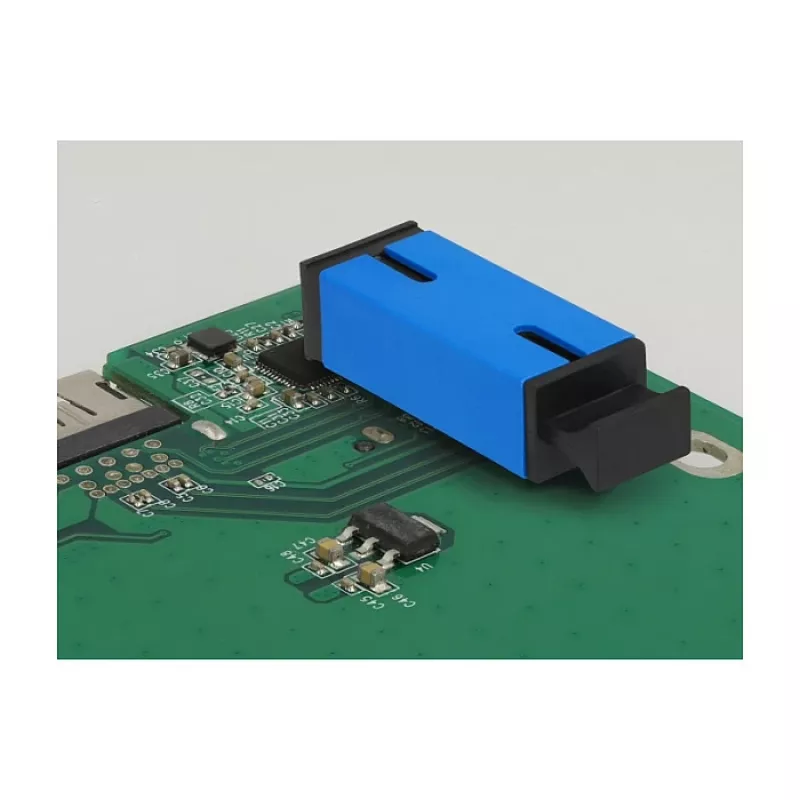 Accoppiatore in fibra ottica per PCB SC Simplex femmina su SC Simplex femmina single-mode blu