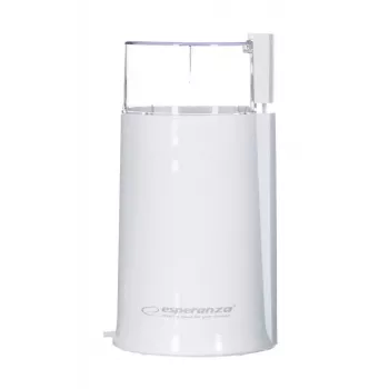 Macinacaffè elettrico a lame ESPERANZA EKC001W — 160 W, capacità 50 g, lame in acciaio inox, bianco traslucido