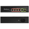 Switch Ethernet PoE QOLTEC 52296 — 4x porte RJ45 PoE, 1x RJ45 uplink