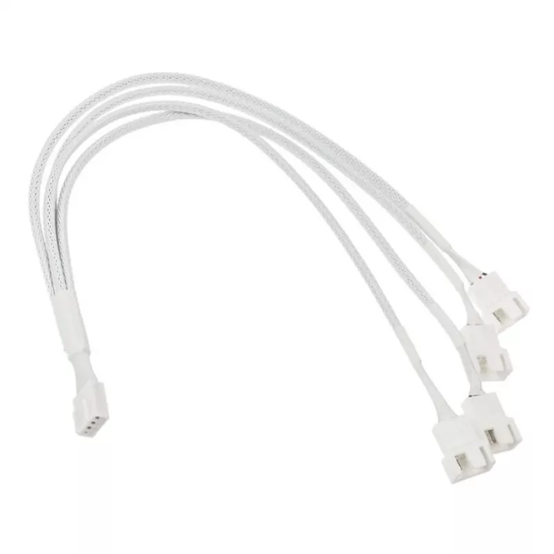 Cavo splitter ventole Kolink 1-4 PWM - 35cm, intrecciato, bianco (PGW-AC-KOL-161)