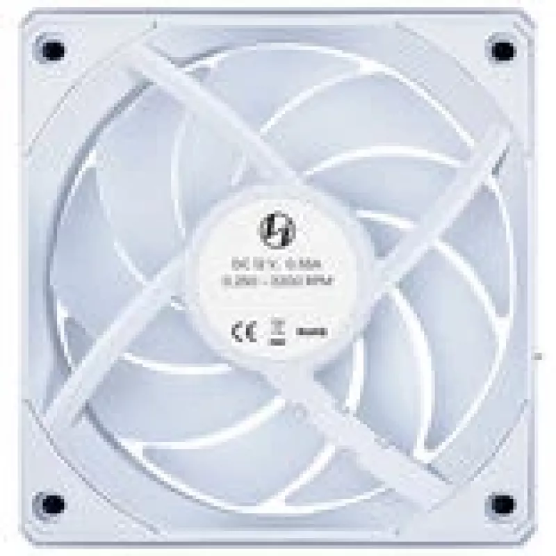 Ventola per case Lian Li UNI FAN 12CL1W3W bianca wireless 120mm — 120mm, compatibile hub PWM, modulare