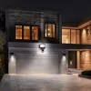 Maclean MCE442 Faretto LED solare con rilevatore di movimento lampada da parete crepuscolare IP44 6W 6000K
